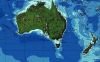 Tasmansko morje med Avstralijo in Novo Zelandijo (področje Borutove plovbe).