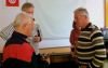 Jože Mušič in Srečo Pust v pogovoru po predavanju! /foto: Borut Šuln/