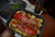 Škarpena s krompirjem v pečici!